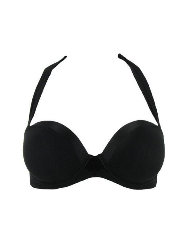 Simone Perele Neon Strapless Plunge Bra Black