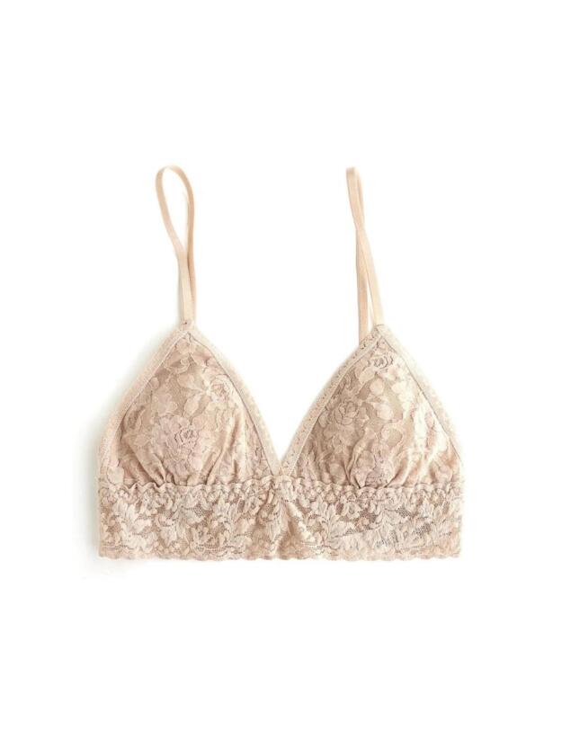 Hanky Panky Signature Lace Padded Triangle Bralette Chai