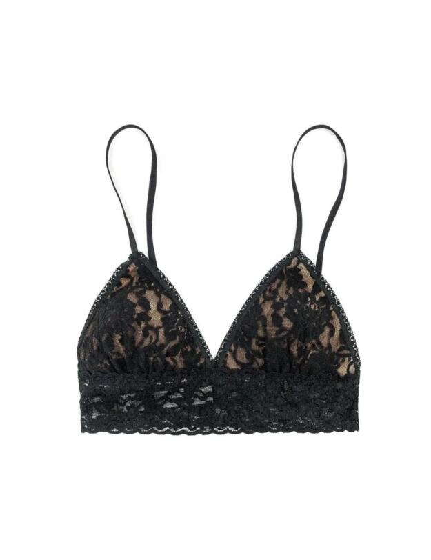 Hanky Panky Signature Lace Padded Triangle Bralette Black