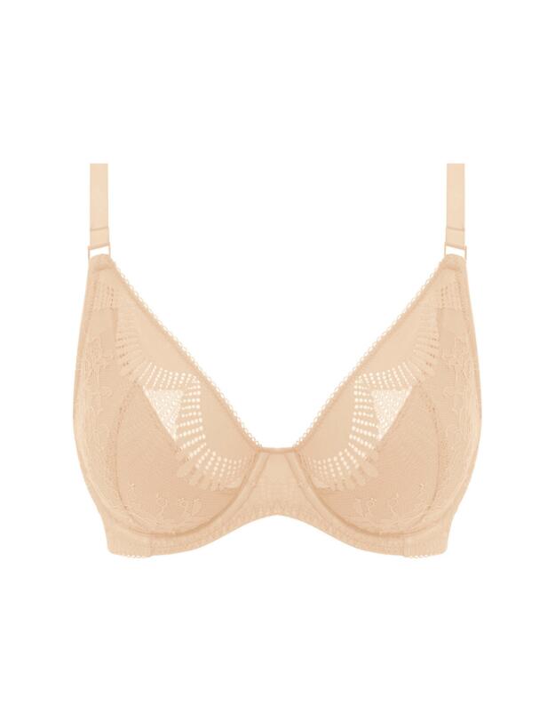 Wacoal Sensu Lace Underwired Plunge Bra Champagne