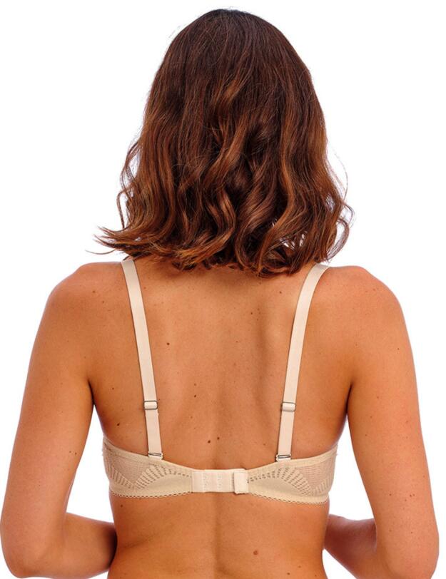 Wacoal Sensu Lace Underwired Plunge Bra Champagne