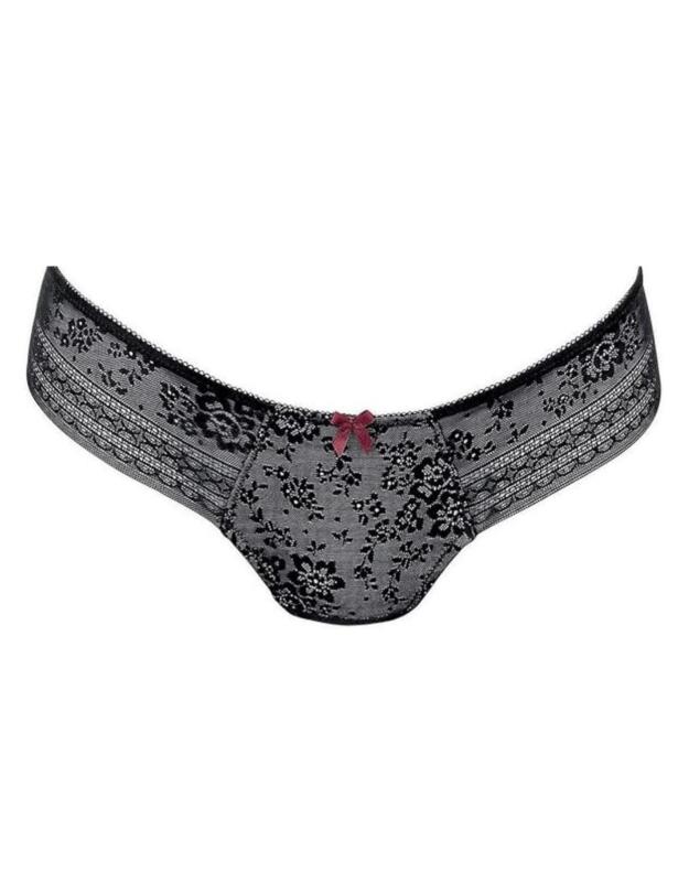 Rosa Faia Fleur Thong Black 