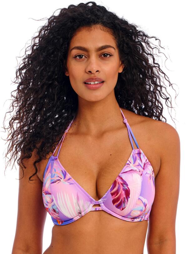 Freya Miami Sunset Halter Bikini Top Cassis 