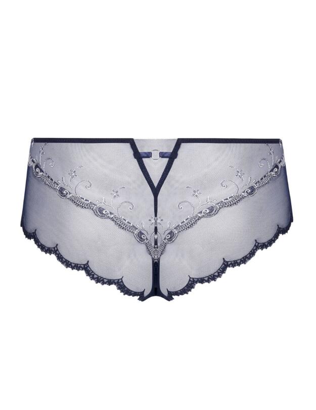 Lise Charmel Deesse En Glam Shorty Brief Marine Argent