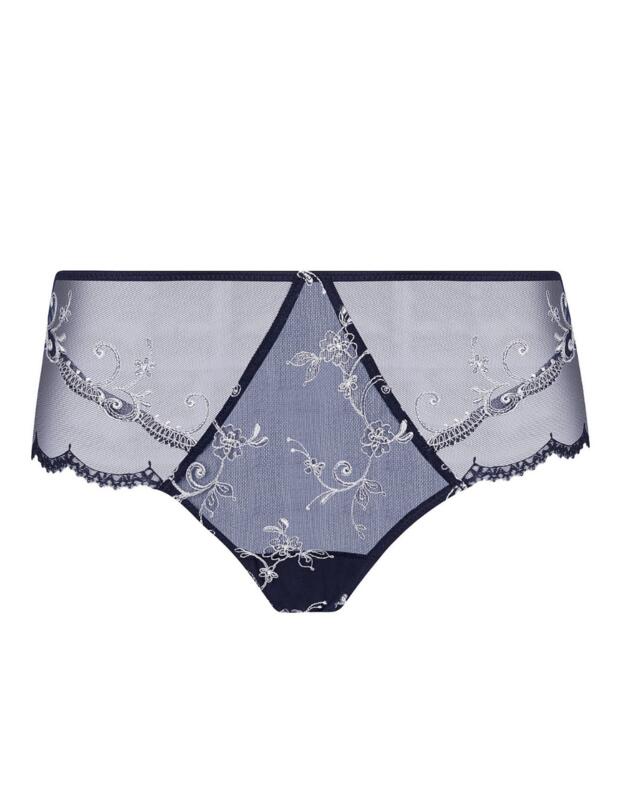 Lise Charmel Deesse En Glam Shorty Brief Marine Argent