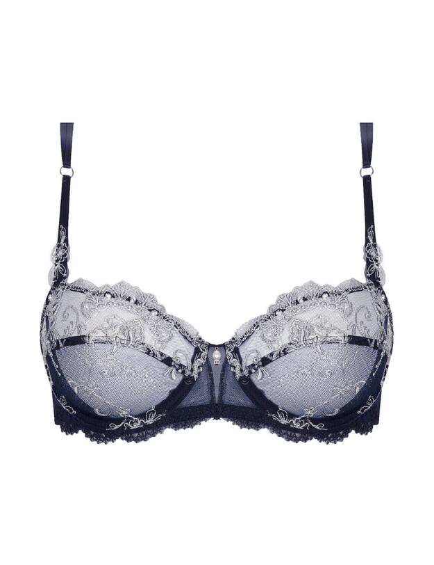 Lise Charmel Deesse En Glam Demi Cup Bra Marine Argent