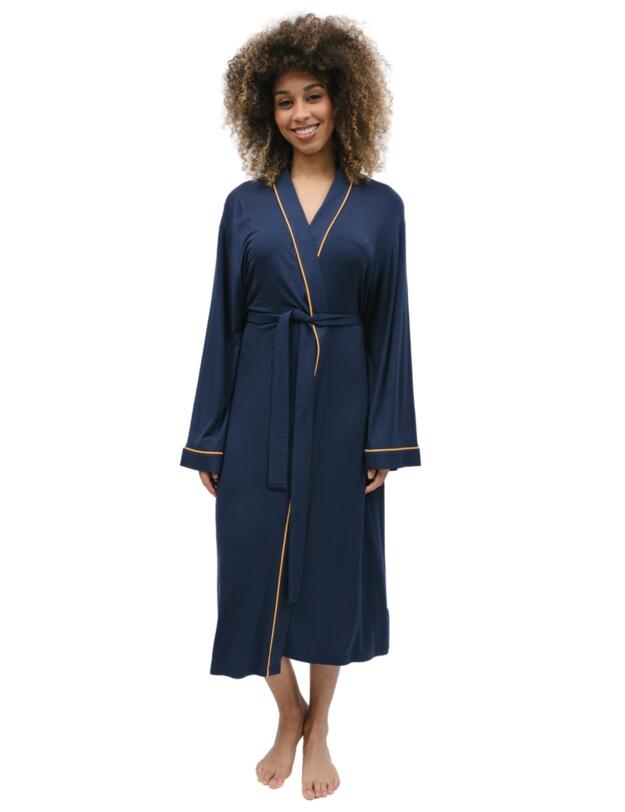 Cyberjammies Cosmo Long Dressing Gown Navy