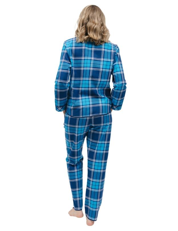 Cyberjammies Bea Pyjama Top Blue Check