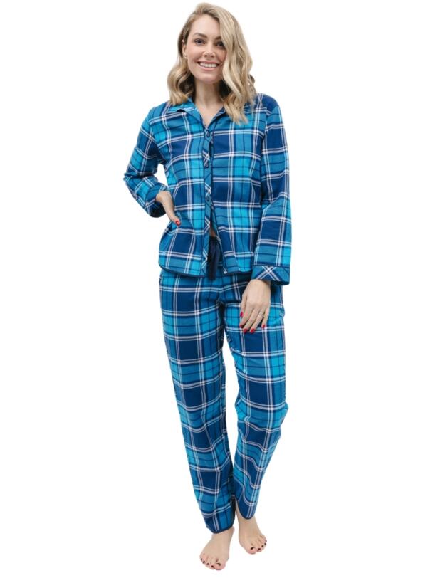 Cyberjammies Bea Pyjama Bottoms Blue Check