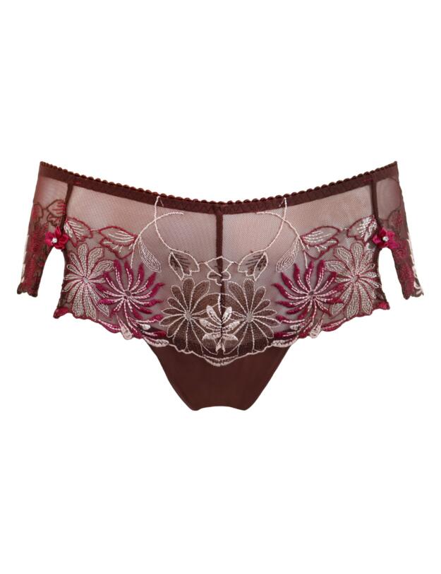 Pour Moi St Tropez Shorty Brief Chocolate/Red