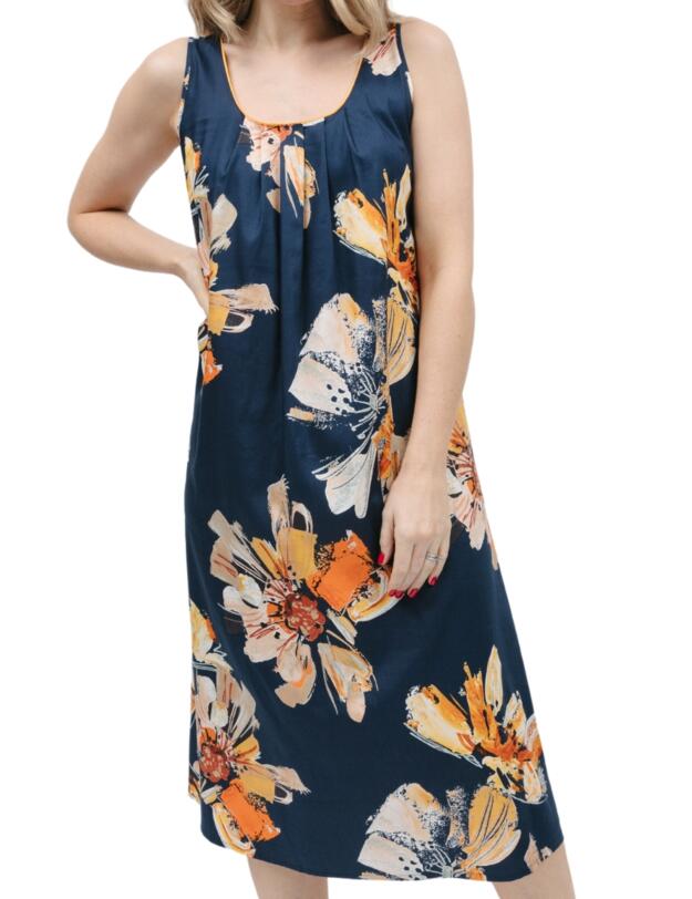Cyberjammies Cosmo Nightdress Navy Floral Print