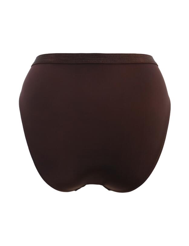 Pour Moi Viva Luxe High Leg Brief Chocolate 