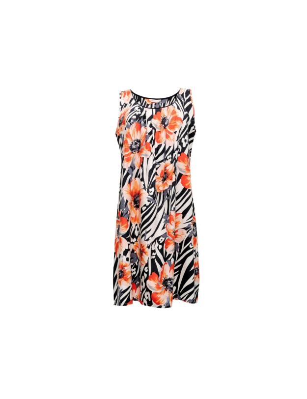 Cyberjammies Nicole Chemise Charcoal Animal Print Floral Print