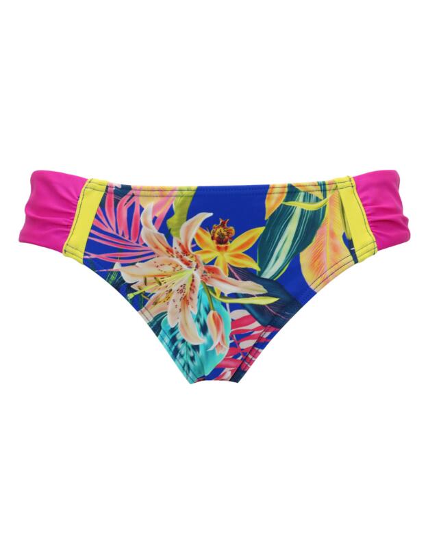 Pour Moi In The Mix Tab Bikini Brief Blue Tropical 