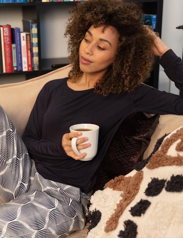 Cyberjammies Nicole Jersey Top Charcoal