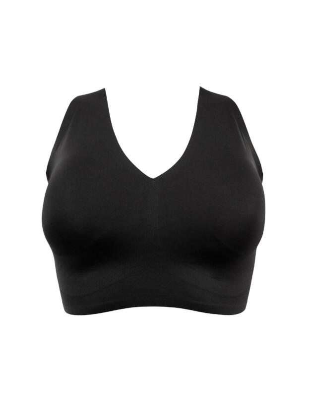 Pour Moi Off Duty Non-Wired Bralette Bra Black 