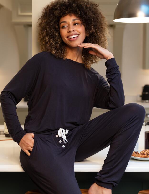 Cyberjammies Nicole Pyjama Bottoms Charcoal