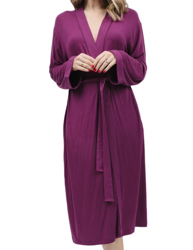 Cyberjammies Carina Long Dressing Gown Magenta 