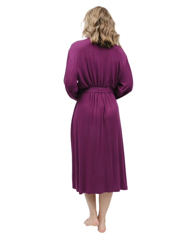 Cyberjammies Carina Long Dressing Gown Magenta 