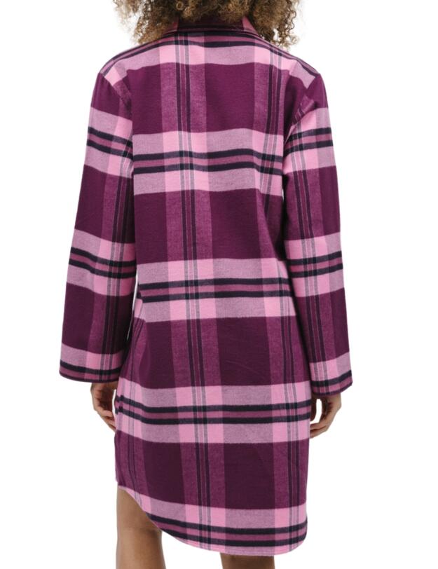 Cyberjammies Eve Nightshirt Magenta Check 