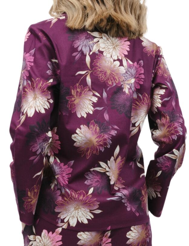 Cyberjammies Eve Pyjama Top Magenta Floral Top