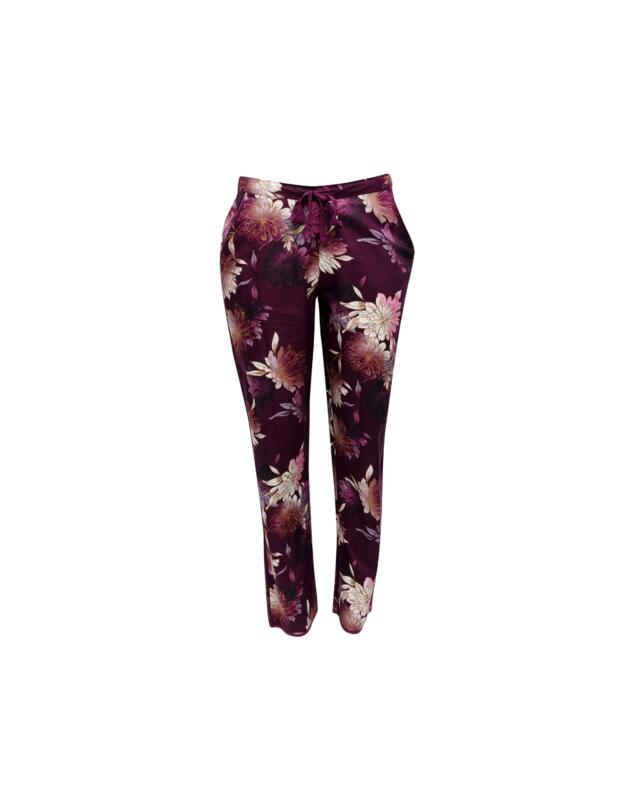 Cyberjammies Eve Pyjama Pants Magenta Floral Top