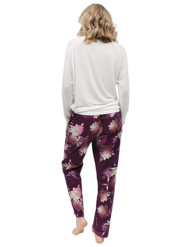 Cyberjammies Eve Pyjama Pants Magenta Floral Top