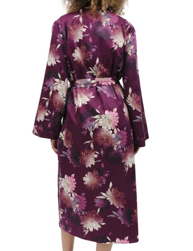 Cyberjammies Eve Long Dressing Gown Magenta Floral Top