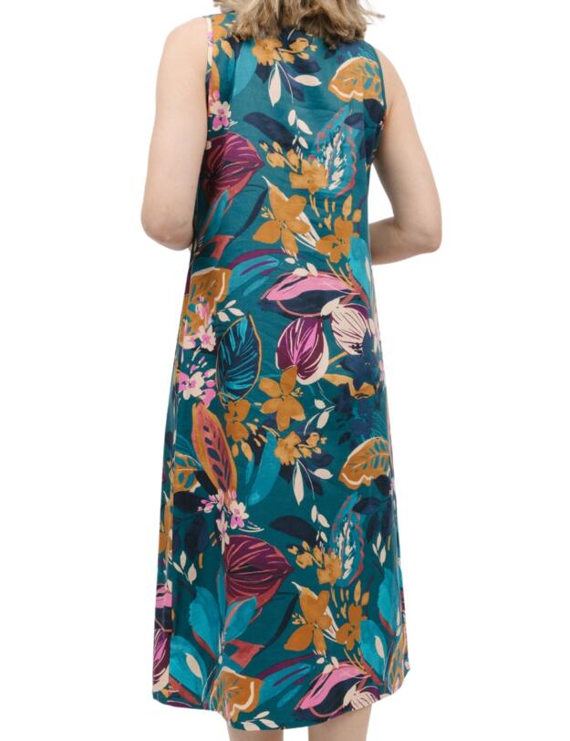 Cyberjammies Maple Nightdress Teal Leaf Print 