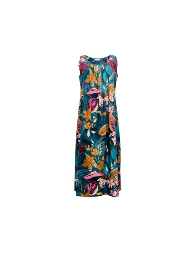 Cyberjammies Maple Nightdress Teal Leaf Print 