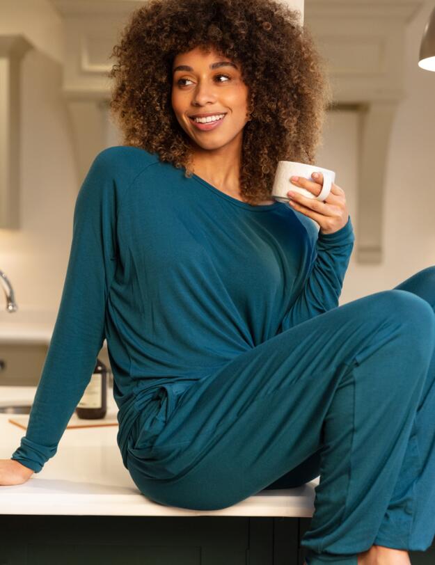 Cyberjammies Maple Jersey Pants Teal 