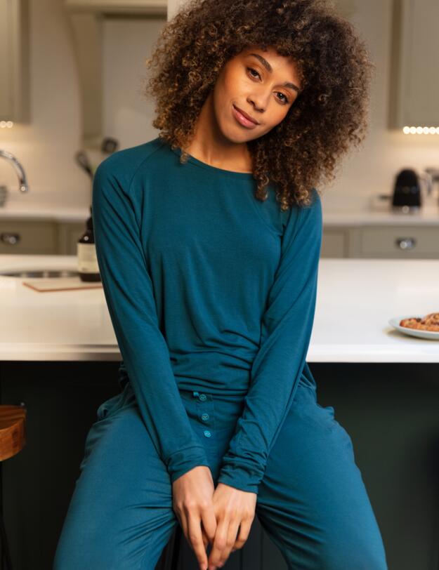 Cyberjammies Maple Jersey Pants Teal 