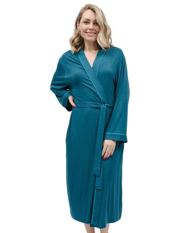 Cyberjammies Maple Jersey Dressing Gown Teal
