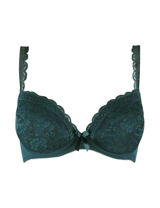 Pour Moi Rebel Padded Plunge Bra Forest