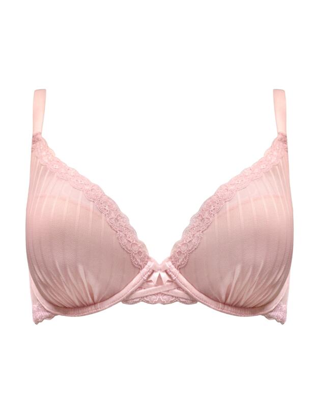Pour Moi Luxe Linear Lightly Padded Bra Soft Pink