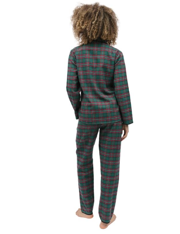 Cyberjammies Whistler Pyjama Top Green Check