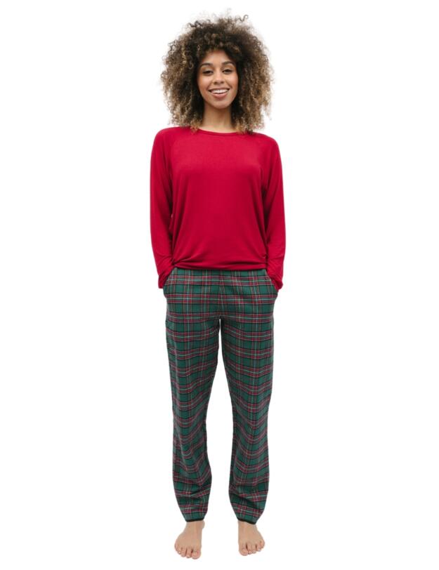 Cyberjammies Whistler Pyjama Bottoms Green Check