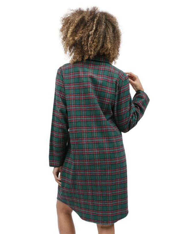 Cyberjammies Whistler Nightshirt Green Check 