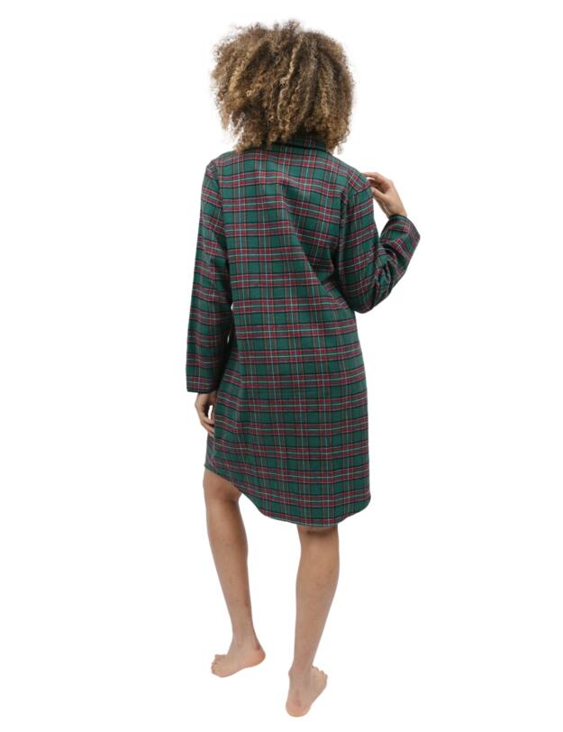Cyberjammies Whistler Nightshirt Green Check 