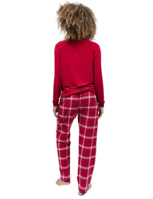 Cyberjammies Noel Pyjama Pants Red Check