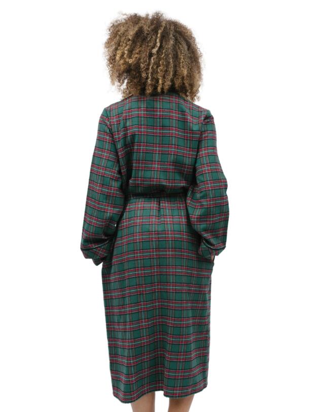 Cyberjammies Whistler Dressing Gown Green Check