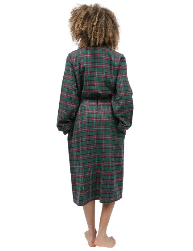 Cyberjammies Whistler Dressing Gown Green Check