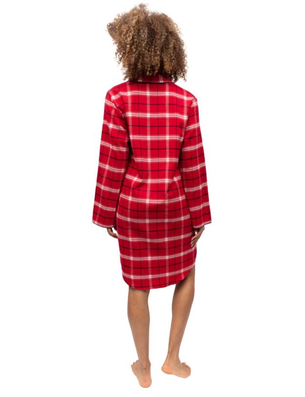 Cyberjammies Noel Nightshirt Red Check