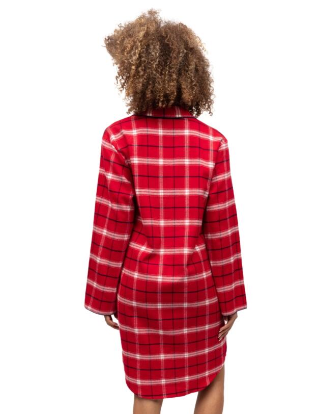 Cyberjammies Noel Nightshirt Red Check