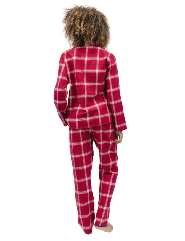 Cyberjammies Noel Pyjama Top Red Check