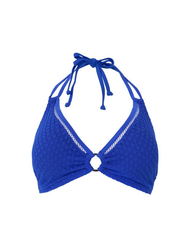 Pour Moi Sahara Padded Halter Bikini Top Ultramarine 