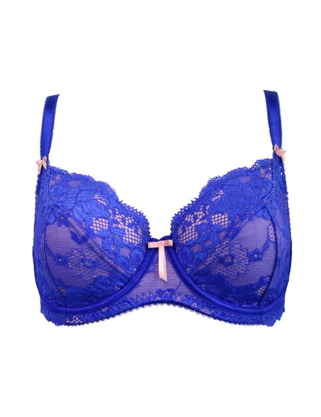Pour Moi Amour Lace Bra Cobalt/Blush