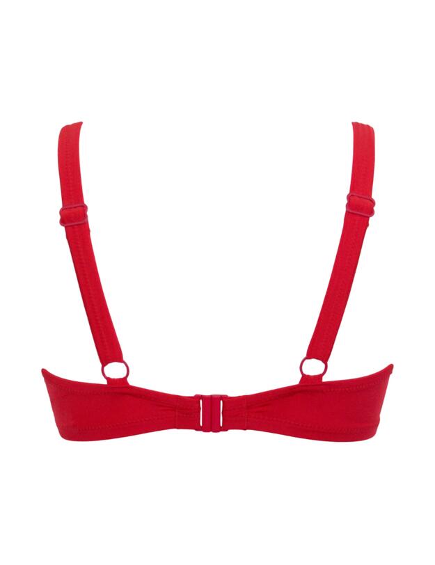Pour Moi Samoa Non-Padded Underwired Bikini Top Red