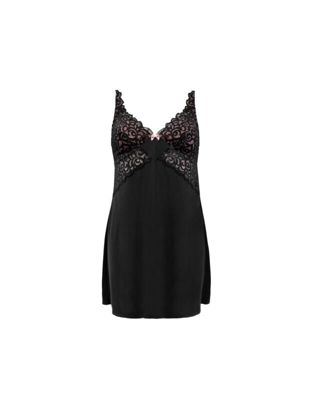 Pour Moi Romance Chemise Nightdress Black 
