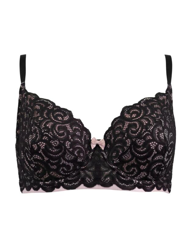 Pour Moi Romance Full Cup Bra Black 